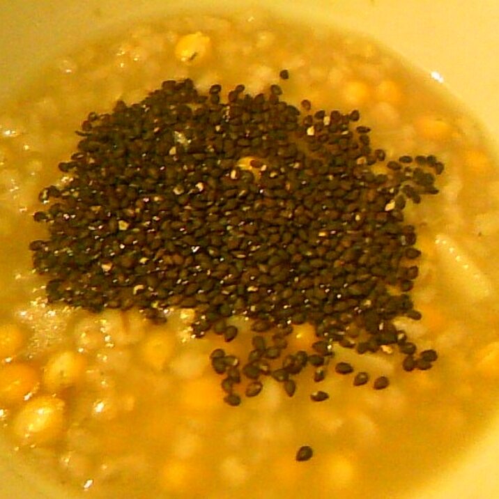 玄米ご飯とうもろこしもち麦黒いりごまセージお粥 レシピ 作り方 By かげそば 楽天レシピ 玄米ご飯とうもろこしもち麦黒いりごまセージお粥 レシピ 作り方 By かげそば 楽天レシピ